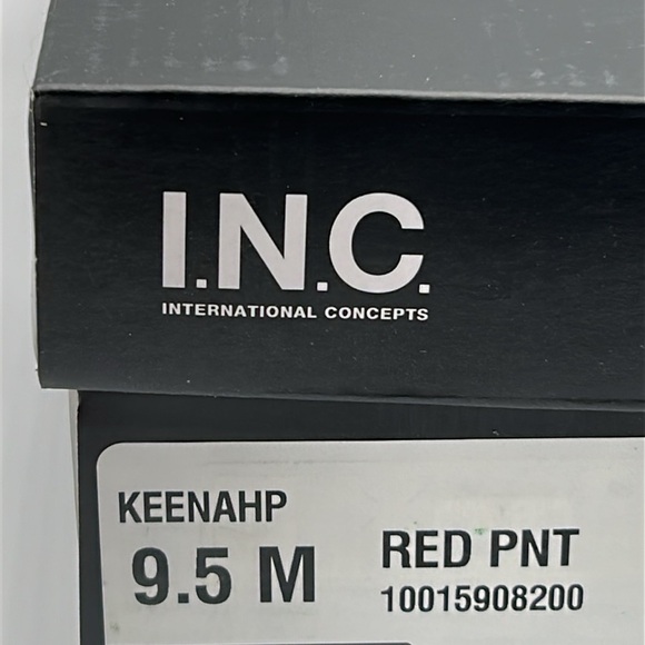 I.N.C. International Concepts Keenahp Red Patent Over-the-Knee Boots 9.5M Vegan - Picture 11 of 12